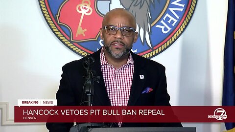 News conference: Mayor Michael Hancock vetoes pit bull ban repeal