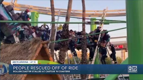 22 people get stuck on ride at Castles N' Coasters in Phoenix
