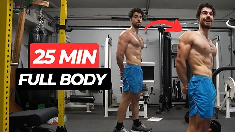 25 MIN FULL BODY HIIT Workout - Equipment & Bodyweight