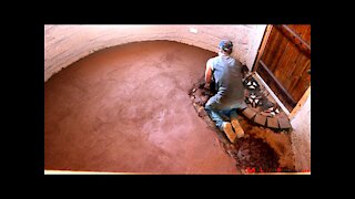 Install Earthen, Cob Floor | Earthbag Construction | Weekly Peek Ep35