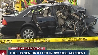 Pike High School senior killed in crash