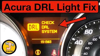 How to clear DRL light on Acura