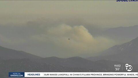 Did you smell smoke this morning? Could be from the Border 21 fire