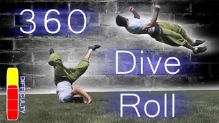 How To 360 DIVE ROLL - Free Running Tutorial