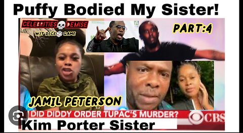 Jamil Peterson & Kim Porter Sistar "Exposed" Puff Daddy "LIVE" #VishusTv 📺