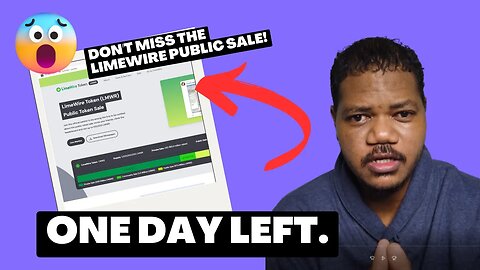 Participate In The Limewire $LMWR Public Sale And Airdrop! 1 Day Left To Join!