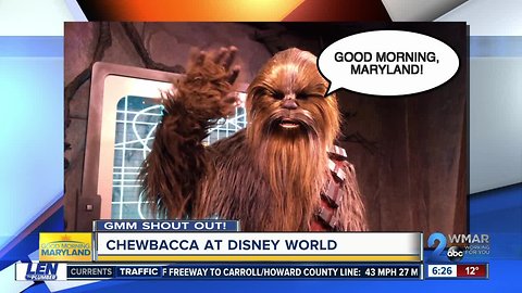 Good morning from Chewbacca at Disney World!