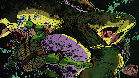 Leonardo Fights a Giant Snapping Turtle | TMNT Volume 2 Issue #4