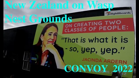 New Zealand CONVOY 2022. Smiley Jabcinda in Wasp Nest vs Team of 5 Million