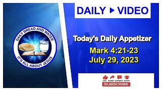 Today's Daily Appetizer (Mark 4:21-23)