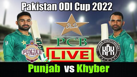 Pakistan ODI Cup 2022 Live , SP vs KPK Live , Punjab vs Khyber Pakhtunkhwa odi live , match 5