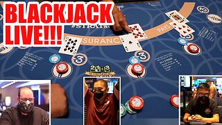 GAMBLE WITH FANS - LIVE BLACKJACKAT STRAT LAS VEGAS #1