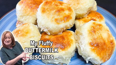 MY FLUFFY BUTTERMILK BISCUITS, Easy 7 Ingredient Biscuit