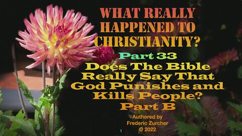 Fred Zurcher on What Really Happened to Christianity pt33