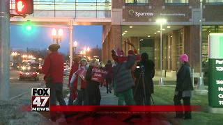 Sparrow healthcare workers picketed Tuesday