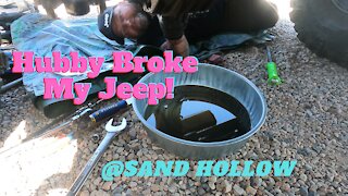 Husband Broke My Jeep @ Sand Hollow on Nasty Half Trail