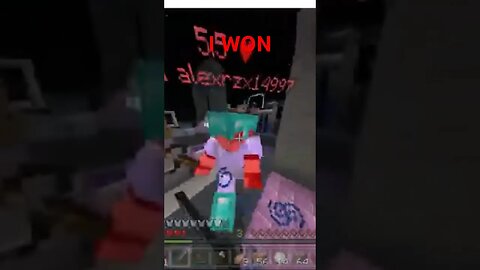 I WON THE GAME #minecraft #funny #minecraftgameplay #minecraftpvp #skywarssolo