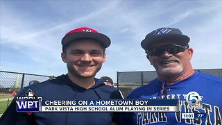 Park Vista cheers on former student athlete playing in the World Series