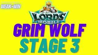 Lords Mobile: Limited Challenge: Bloodlust - Grim Wolf - Stage 3