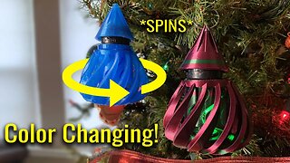 30 RPM MOTORIZED COLOR-CHANGING HOLIDAY ORNAMENT!