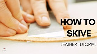 How To Skive Leather