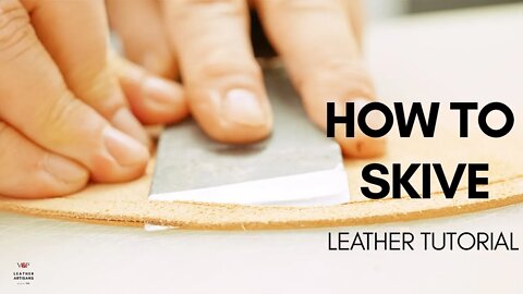 How To Skive Leather