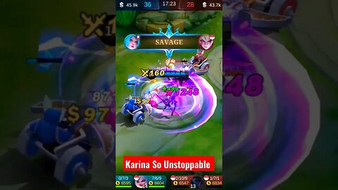 Karina so Unstoppable #razimaruyama #mobilelegend #savage #karina #karinamontage