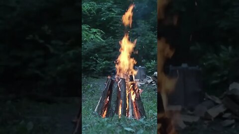 A Nice Relaxing Bonfire 🔥 #bonfire #firesound #firesounds #relaxingfiresounds #cracklingfire #fyp