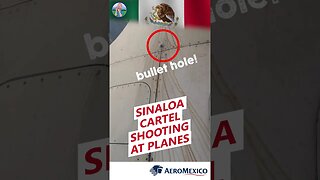 Sinaloa cartel shoots at Aeromexico passenger plane 🇲🇽