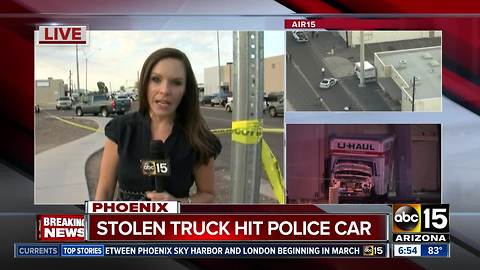 Woman critical after being hit by burglary suspect in stolen Uhaul truck