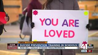Bill would reduce suicide prevention training in Kansas schools