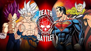 MUI Goku & UE Vegeta vs. Superman & Thor | Death Battle