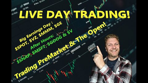 LIVE DAY TRADING | Trading Premarket and the Open | S&P 500, NASDAQ, NYSE |