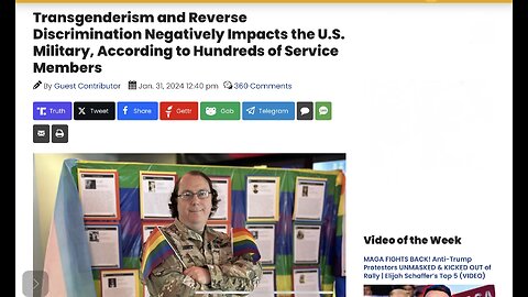 Transgenderism and Reverse Discrimination Negatively Impacts the U.S. Military, According to Members