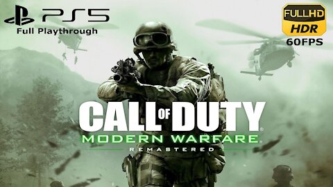 Modern Warfare Remastered - Act 3: Game Over - PS5 HQ 60FPS Playthrough