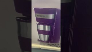 Unboxing personal coffee maker for office