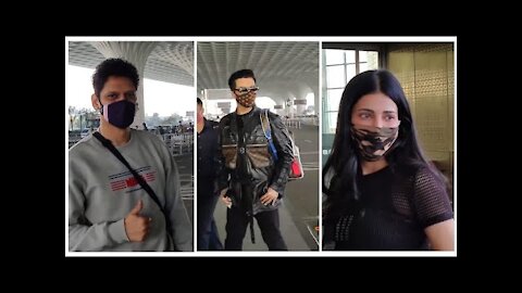 Karan Johar, Sonakshi Sinha, Shruti Hassan & Vijay Verma Spotted at Airport Departure | SpotboyE
