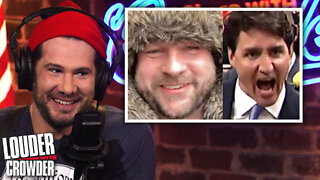 EXCLUSIVE Interview: Freedom Convoy Trucker LIVE From a Ditch in Ottawa! | Louder with Crowder
