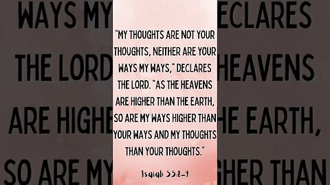 Isaiah 55:8-9 #shorts