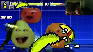 Fruit Characters (Annoying Orange And Dancing Banana) VS Black Panther In An Epic Battle In MUGEN