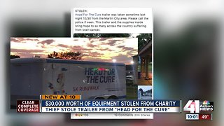 $30,000 worth of equipment stolen from charity