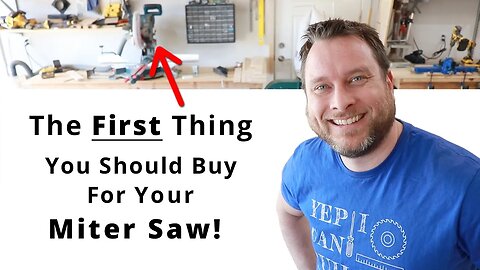 The First Thing You Should Buy For Your Miter Saw | Beginner Woodworking #Shorts