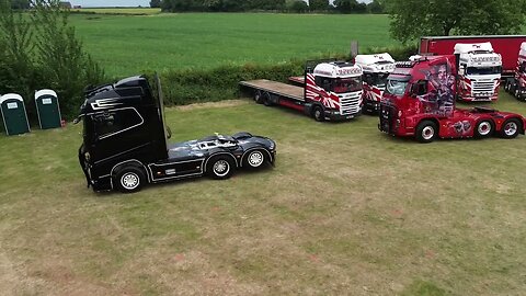 Few Trucks Leaving The Shed Truck Show 2023 - Welsh Drones Trucking