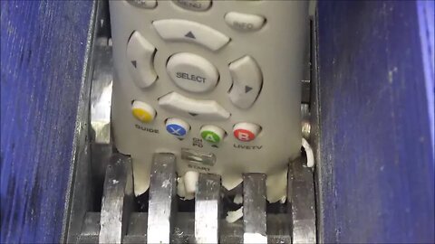 shredding xbox remote controler. ( old one )