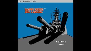 Nes game title screen: Battleship