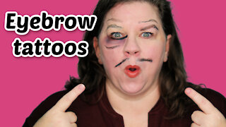 47 Year Old Tries Temporary Eyebrow Tattoo Stickers--Should You Get Some Too?