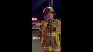 Camera Shy firefighter