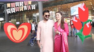 Hansika Motwani With Her Husband Sohael Khaturiya Returns Mumbai From Jaipur After Her Marriage