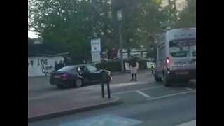 ROAD RAGE VAN HITTING BMW