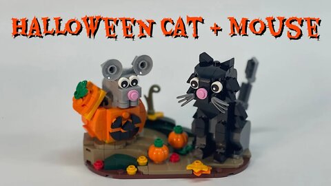 Halloween Cat & Mouse Lego 40570 Unboxing and Build